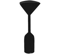 Funda impermeable para calentador de patio al aire libre, tela Oxford 210D con cremallera completa, ventilación de aire, correas, protección UV y bolsa de almacenamiento, negro, 241 x 86 x 48 cm