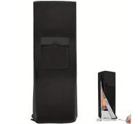 Funda impermeable para calentador de patio con material Oxford 210D resistente con cordón y bolsillo con cremallera para una protección segura de calentadores al aire libre, 32 x 26 x 104 cm