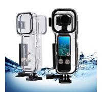 Funda Impermeable para Cámara de Acción para Osmo Pocket 3, Carcasa Protectora de Buceo Subacuático de 45 M con Lente de Vidrio Templado Plano, Botón de Pantalla Táctil, Conector