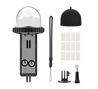 Funda impermeable para cámara DJI Pocket 3, carcasa protectora subacuática de 40 m con material de PC, diseño transparente para fotografía clara, hoja antivaho (negro)