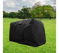 Funda impermeable para carrito de golf para exteriores, compatible con modelos de 2, 4, 6 pasajeros, con cremallera lateral y banda inferior elástica para un ajuste seguro (304 x 135 x 196 cm)