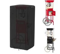 Funda impermeable para carrito de palomitas de maíz con cordón ajustable y dos hebillas, protege la máquina de hacer palomitas de maíz de elementos exteriores (25 x 18 x 52 pulgadas)