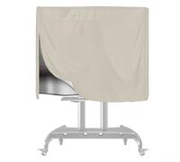 Funda impermeable para carrito de TV móvil para televisores de 45 a 60 pulgadas, construcción de tela Oxord con correa inferior ajustable y hebillas internas para un ajuste seguro (beige)