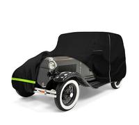 Funda Impermeable para Coche Compatible con Ford Model A Sedan/Convertible Sedan 1928-1931, 210T, Fundas de Coche para Todo Tipo de Clima con Cremallera y Bloqueo para protección contra Polvo, Nieve,