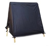 Funda impermeable para columpio de patio al aire libre, protector de muebles de jardín de 3 plazas con diseño de cremallera, tela Oxford resistente, cubierta de columpio con marco en A para patio