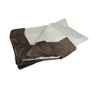 Funda impermeable para columpio de patio con hebilla resistente al viento y cordón ajustable para un ajuste seguro, protege la silla de columpio al aire libre de la lluvia y el polvo (beige182 x 139 x