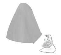 Funda impermeable para columpio simple construida con tela Oxford 210D para ayudar a mantener el columpio listo para uso infantil inmediato (82 x 78 x 97 cm, gris)