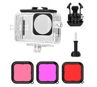 Funda impermeable para DJI Osmo Action 6 con 3 filtros de buceo, 148 pies/45 m, carcasa protectora subacuática, cubierta protectora con accesorios de soporte