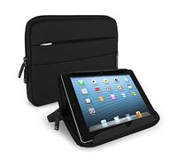 Funda Impermeable para eBooks y Tablets de 10.1 Pulgadas CELLONIC Nylon Negro Universal - Funda Protectora con función de Soporte 2 en 1 con Burbujas antigolpes | Bolsa de Nylon para Tablet