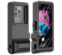 Funda impermeable para esnórquel, pantalla táctil subacuática, carcasa universal para buceo fotográfico y vídeo, natación, esnórquel, surf, para iPhone, Samsung Galaxy, color negro