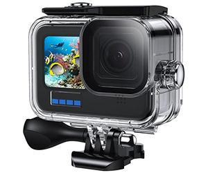 Funda Impermeable para GoPro Hero 10/9 60M Funda Protectora subacuática para Hero 10/9 Negra con Soporte de liberación rápida y Tornillo de Pulgar