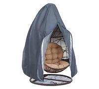 Funda impermeable para mecedora, protector de silla de jardín resistente a los rayos UV con cremallera y cordón para uso en exteriores