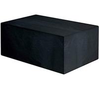 Funda Impermeable para Mesa Rectangular y Sillas - BI009PR - Cierre Ajustable - Uso Exterior e Interior - Fabricada con Tela de Poliéster - Gramaje 160 g/m2 - 215x173x89 cm - Color Negro - Bikain