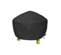 Funda impermeable para mesas de agua al aire libre, con cierres a presión y cordón para un ajuste seguro, protege las mesas de juego de arena y agua de la lluvia y el polvo (negro)