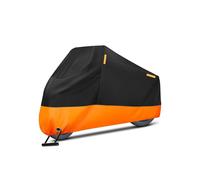 Funda impermeable para motocicleta de 230 x 95 x 125 cm, poliéster 210T, resistente a los rayos UV y al polvo, talla XL, color negro y naran