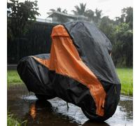 Funda Impermeable para Motocicleta para Harley Road King Peace Office SE FLHR 2007 2008 2009 2010 2011 2012 2013 con Dos Maletas Laterales