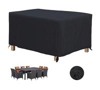 Funda impermeable para muebles de exterior, tela Oxford 600D resistente, protector resistente al viento para jardín, patio, parrilla de barbacoa y silla de salón, escudo duradero, 180 x 140 x 85 cm