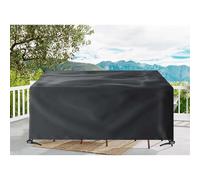 Funda impermeable para muebles de jardín, 320 x 310 x 70 cm, resistente a los rayos UV, Oxford 600D, protector de mesa y sofá con cordón y cerradura para muebles de patio