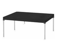 Funda impermeable para muebles de jardín, funda cortavientos para mesa de patio de invierno con cordones, 160 x 90 x 15 cm