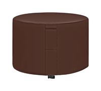 Funda impermeable para muebles de jardín, redonda, para exteriores, a prueba de polvo, protector de patio para sillas y mesas (café, 230 x 110 cm) y resistente a la intemperie