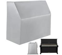 Funda impermeable para piano vertical, resistente al polvo, protección de tela Oxford recubierta de plata