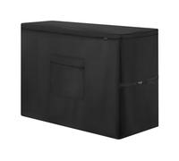 Funda impermeable para refrigerador Oxford 210D a prueba de polvo con doble cremallera y bolsillo de almacenamiento para protección de patio al aire libre y jardín