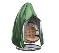 Funda Impermeable para Silla Colgante de Jardin Funda For Silla Colgante De Ratán, Protectora For Columpio Jardín Y Exterior, For Cesta(Green,200x230cm)