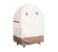 Funda impermeable para silla de huevo para exteriores con cremalleras frontales y rejillas de ventilación resistentes al viento, compatible con sillas de mimbre para patio (C)