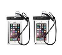 Funda impermeable para smartphone - universal - negro 2 paquetes