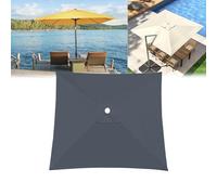 Funda impermeable para sombrilla resistente a los rayos UV, se adapta a sombrillas rectangulares/cuadradas de 2 x 2 m, 2 x 3 veces, máxima protección contra la intemperie para mesas al aire libre y