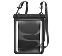 Funda impermeable para tableta de 12 pulgadas IPX8 con ventana táctil y correa