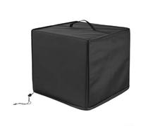 Funda impermeable para tostadora de tela Oxford, resistente al polvo, al sol y al viento, para utensilios de cocina, cubierta robusta con medida 44 x 44 x 40 cm en negro (420D)