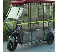 Funda impermeable para triciclo eléctrico, tela Oxford resistente, toldo reflectante para protección solar y lluvia, se adapta a triciclos estándar de 3 ruedas