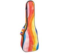 Funda impermeable para ukelele, duradera de 23 pulgadas, bolsa de concierto para ukelele con almacenamiento y asa, colorido fondo de cosmos de noche estrellada, Multicolor 06, 25.9x9x3.1in/66x23x8cm