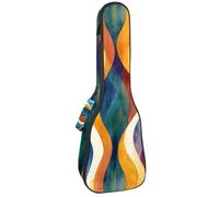 Funda impermeable para ukelele, duradera de 23 pulgadas, bolsa de concierto para ukelele con almacenamiento y asa, colorido fondo de cosmos de noche estrellada, Multicolor 05, 25.9x9x3.1in/66x23x8cm