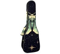 Funda impermeable para ukelele, duradera de 23 pulgadas, con almacenamiento y asa, bonito búho en acuarela en invierno, bufanda roja y blanca, Multicolor 10, 25.9x9x3.1in/66x23x8cm, Organizador de