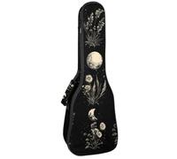 Funda impermeable para ukelele, duradera de 23 pulgadas, con almacenamiento y asa, bonito búho en acuarela en invierno, bufanda roja y blanca, Multicolor 09, 25.9x9x3.1in/66x23x8cm, Organizador de