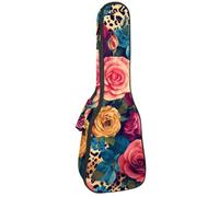 Funda impermeable para ukelele, duradera de 23 pulgadas, con almacenamiento y asa, impresión colorida de rompecabezas, Multicolor 02, 25.9x9x3.1in/66x23x8cm, Organizador de bolsas