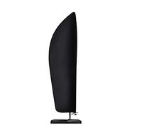 Funda Impermeable Sombrilla, Tela Oxford A Prueba De Rasgaduras Resistente Cubierta Para Sombrilla Voladiza Extra Grande, Impermeable, A Prueba De Viento, Anti-UV (Black,265*40*70*50CM)