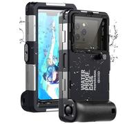 Funda Impermeable Universal IPX8 para Buceo Profesional 15M - Compatible con iPhone, Samsung, Xiaomi - Carcasa Estanca para Snorkel, Surf y Fotografía Subacuática (Negro)