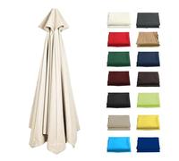 Funda impermeable UV50+ para sombrillas de patio de 6/8 costillas, se adapta a 200/270/300 cm, solución de protección UV para un uso duradero