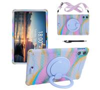 Funda Infantil Compatible con Teclast T60 Plus Tablet 12 Pulgadas para Lápices, Antichoque con Soporte, Asa Giratoria 360°, (Colorido Morado)