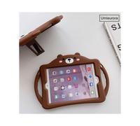 Funda infantil de silicona suave para iPad 2, 3 y 4 (iPad 10.ª generación, 10.9 pulgadas, diseño de oso) con soporte