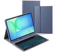 Funda inteligente con teclado retroiluminado para Samsung Galaxy Tab S10 FE+ (13.1 pulgadas) SM-X620 | SM-X626B