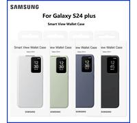 Samsung Smart View Wallet Case - Funda Tipo Cartera con Ventana de visión de notificaciones para Galaxy S24+, Verde Claro