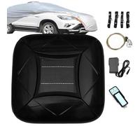 Funda Inteligente para Coche con Carga Solar, Incluye Control Remoto Y Protección Antirrobo, Cobertura Exterior Completa, Impermeable Y A Prueba De Sol, Apta para Sedán(Black,2XXL)