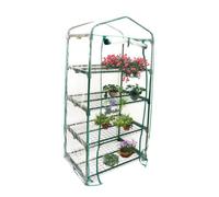 Funda Invernadero 4 Niveles 69x49x155 cm para huerto balcón terraza | Protección contra el frío diseñada para invernaderos de balcón con 4 niveles de altura y techo inclinado.