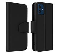 Funda IPHONE 12 Mini Cuero Tarjetero Función Soporte Prima Negro