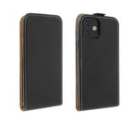 Caso Apple IPHONE 12 Mini Solapa Vertical Protección Tarjetero Negro