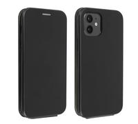 Funda iPhone 12 Mini Soft-Touch Tapa Vertical y Bolsillo - Negro